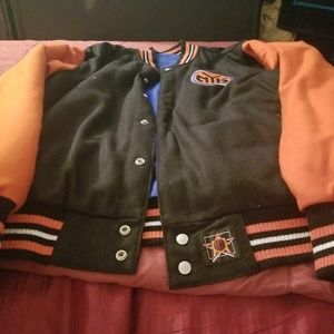 KNICKS BLACK 1 SIDE&BLUE 1SIDE REVERSIBLE JACKET!!